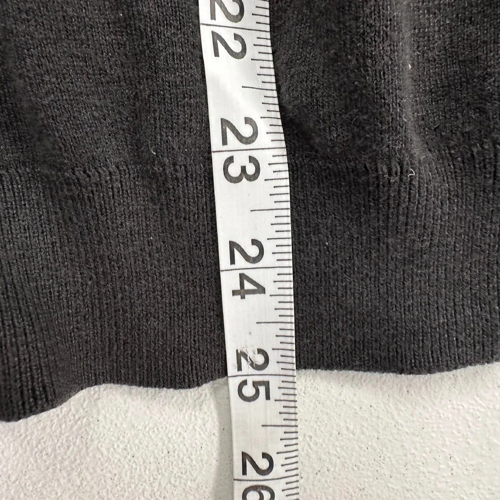 Polo Ralph Lauren Pima Cotton‎ V-Neck Sweater Purple Logo Black L